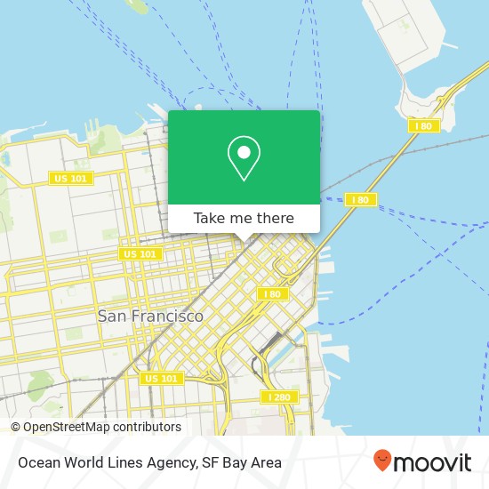 Mapa de Ocean World Lines Agency