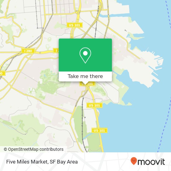 Five Miles Market map