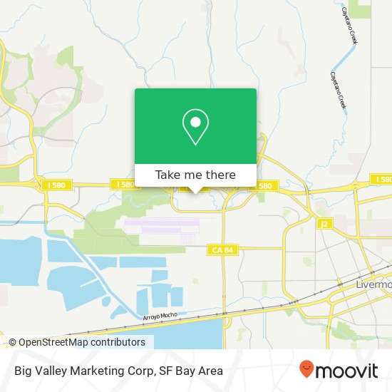 Mapa de Big Valley Marketing Corp