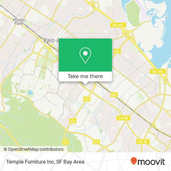 Temple Furniture Inc map