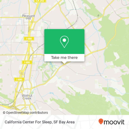 Mapa de California Center For Sleep