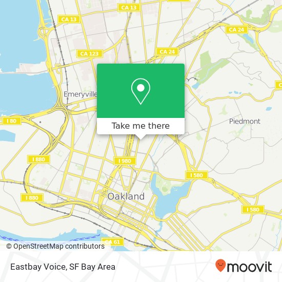 Mapa de Eastbay Voice