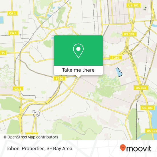 Toboni Properties map