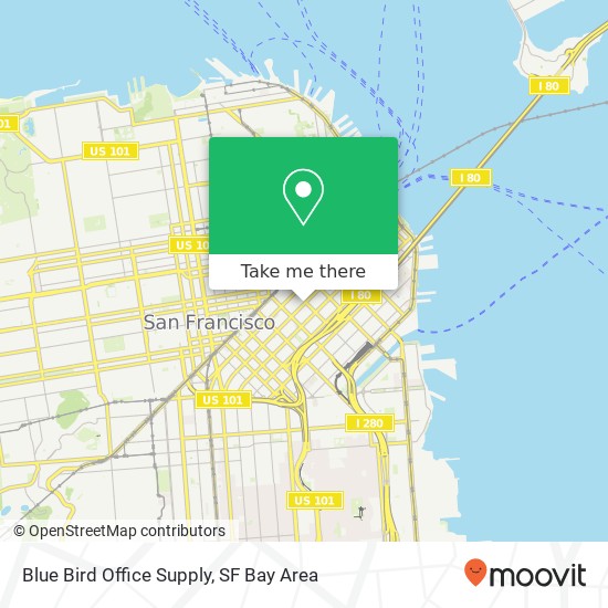 Blue Bird Office Supply map