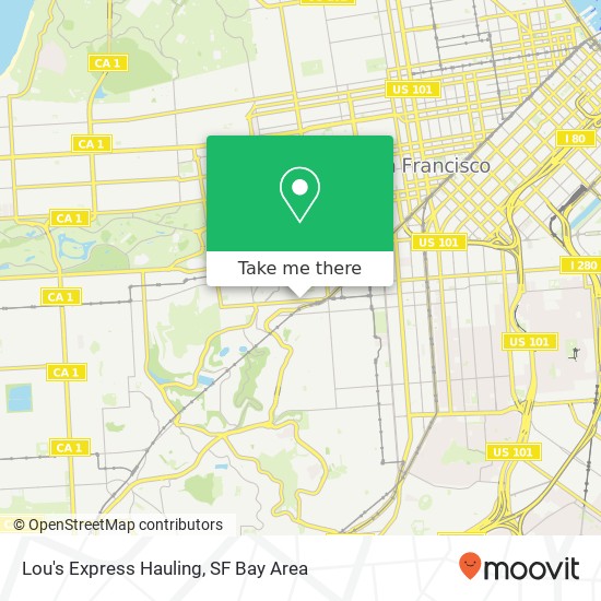 Lou's Express Hauling map