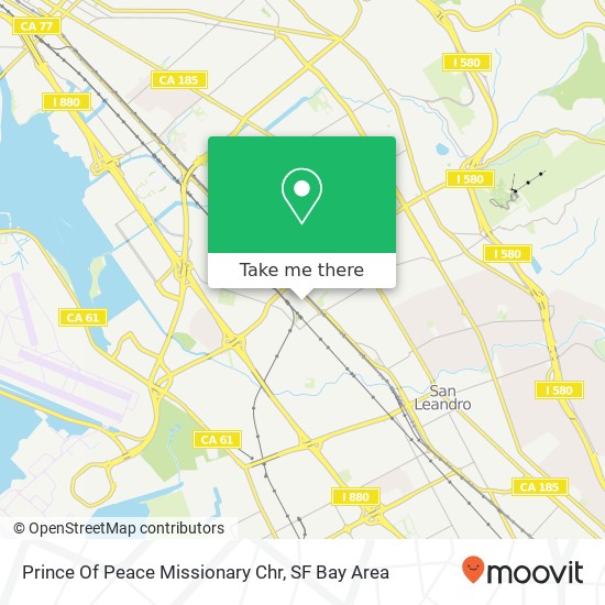 Prince Of Peace Missionary Chr map