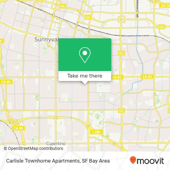 Mapa de Carlisle Townhome Apartments