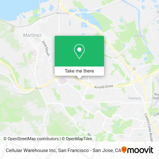Mapa de Cellular Warehouse Inc
