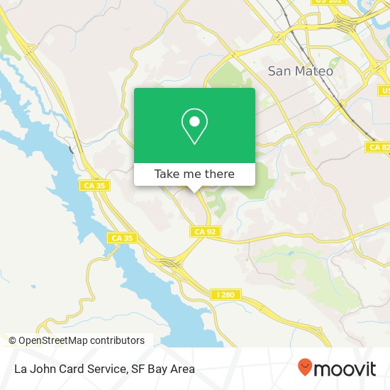 La John Card Service map