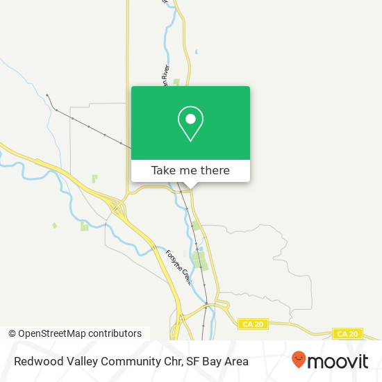 Redwood Valley Community Chr map