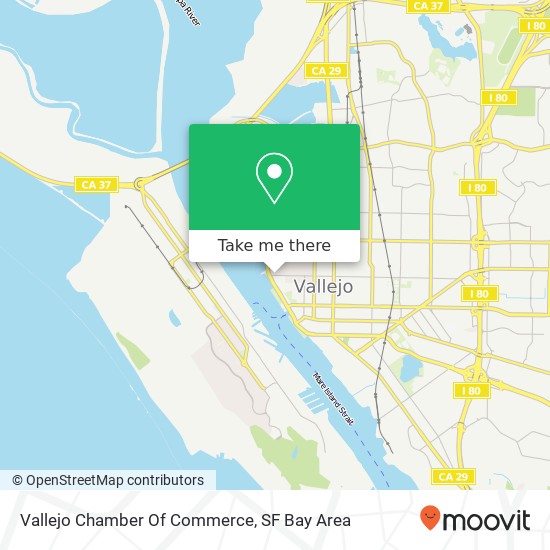 Vallejo Chamber Of Commerce map