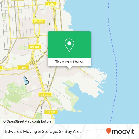 Edwards Moving & Storage map