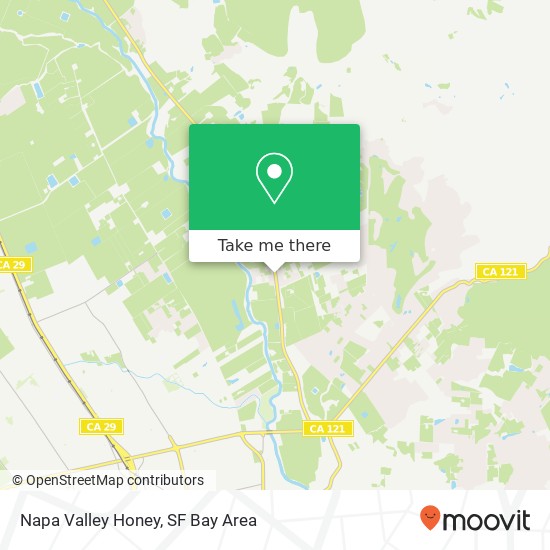 Napa Valley Honey map