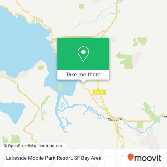 Mapa de Lakeside Mobile Park Resort