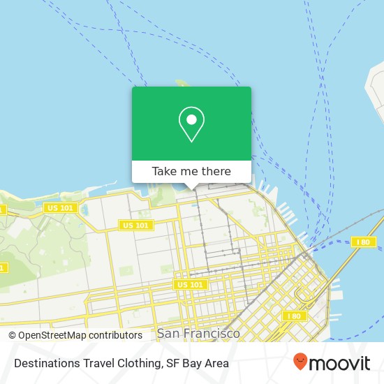 Mapa de Destinations Travel Clothing