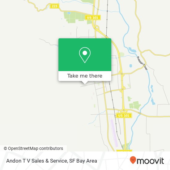 Andon T V Sales & Service map