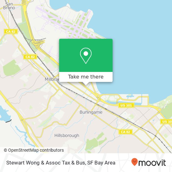 Stewart Wong & Assoc Tax & Bus map