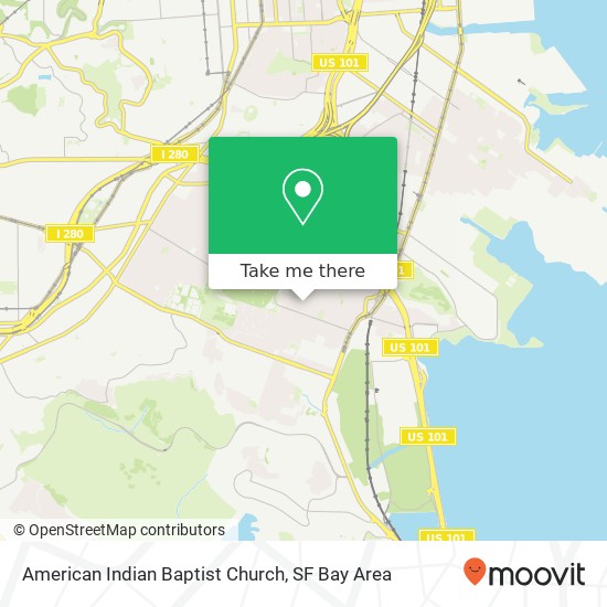 Mapa de American Indian Baptist Church