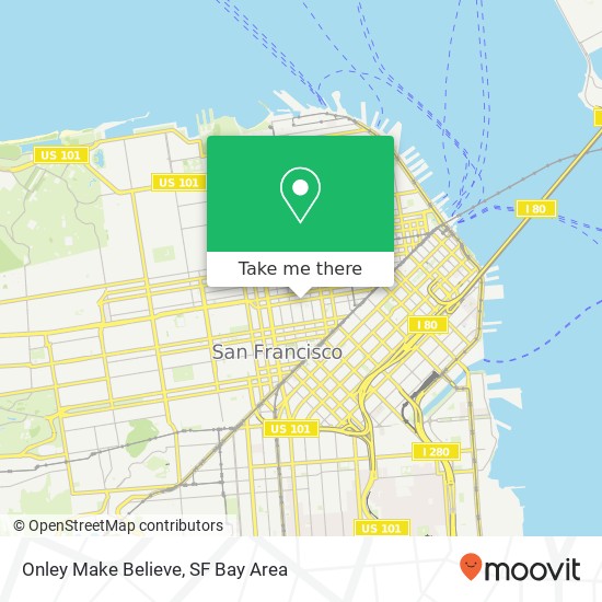 Onley Make Believe map