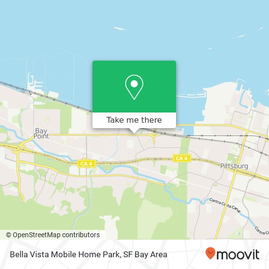 Mapa de Bella Vista Mobile Home Park