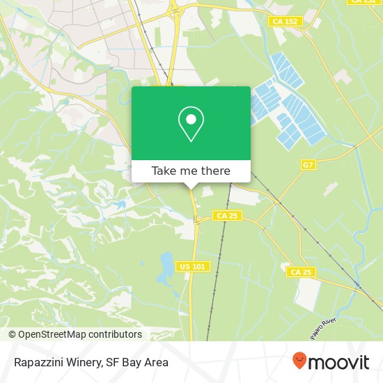 Rapazzini Winery map