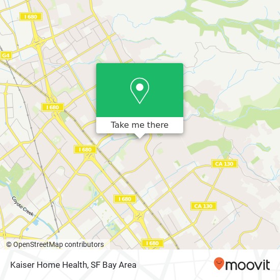 Mapa de Kaiser Home Health