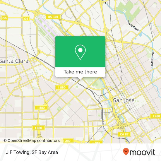 J F Towing map