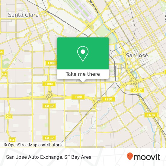 Mapa de San Jose Auto Exchange