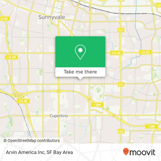 Arvin America Inc map