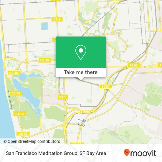 San Francisco Meditation Group map