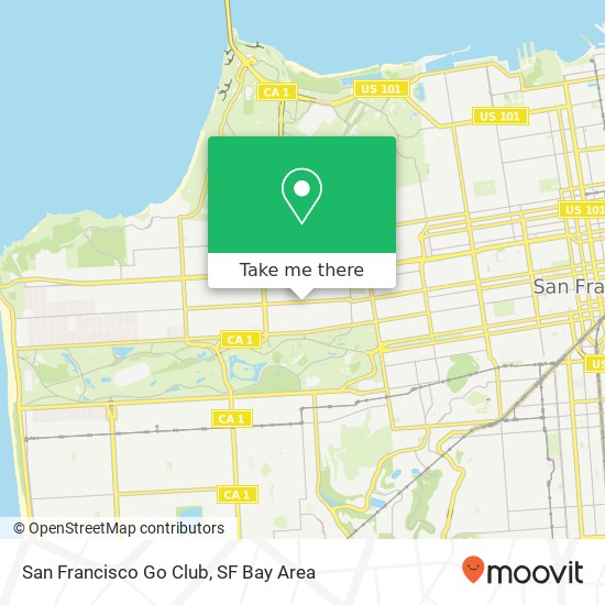 San Francisco Go Club map
