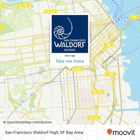 San Francisco Waldorf High map