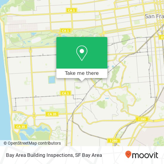 Bay Area Building Inspections map