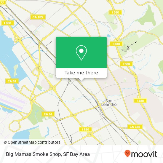 Big Mamas Smoke Shop map