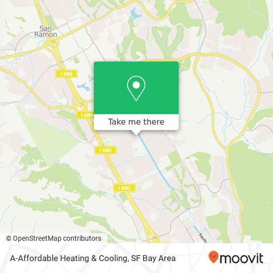 Mapa de A-Affordable Heating & Cooling