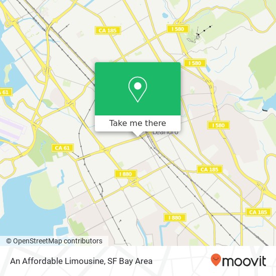 An Affordable Limousine map