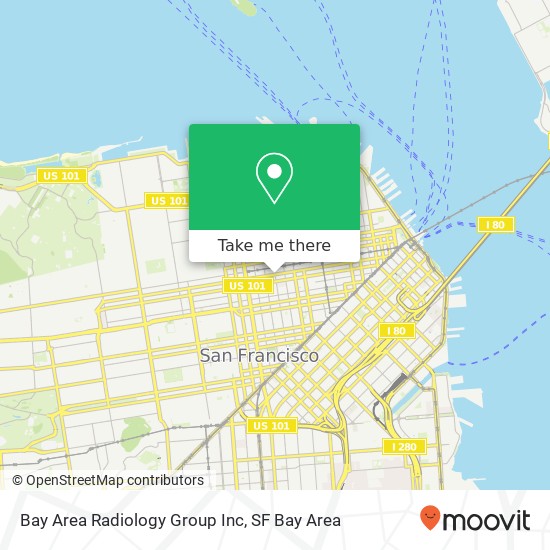 Mapa de Bay Area Radiology Group Inc