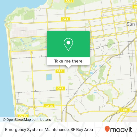 Emergency Systems Maintenance map