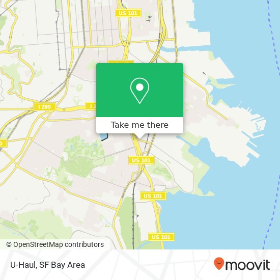 U-Haul map