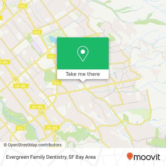 Mapa de Evergreen Family Dentistry