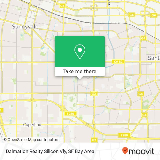 Mapa de Dalmation Realty Silicon Vly