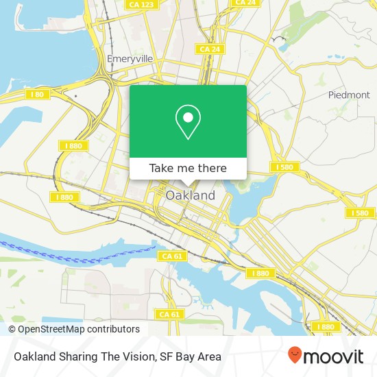 Mapa de Oakland Sharing The Vision