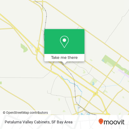 Petaluma Valley Cabinets map