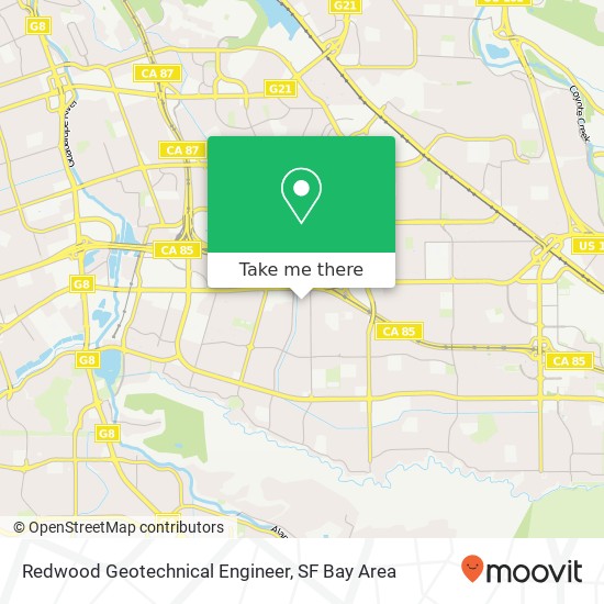 Redwood Geotechnical Engineer map