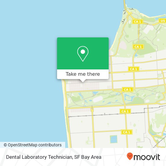 Mapa de Dental Laboratory Technician