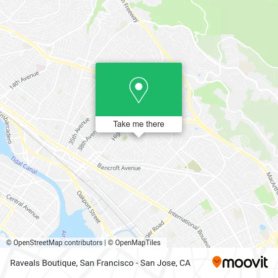 Raveals Boutique map