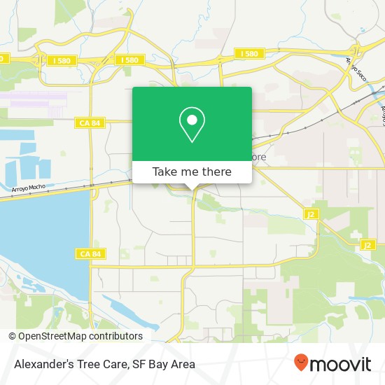 Alexander's Tree Care map