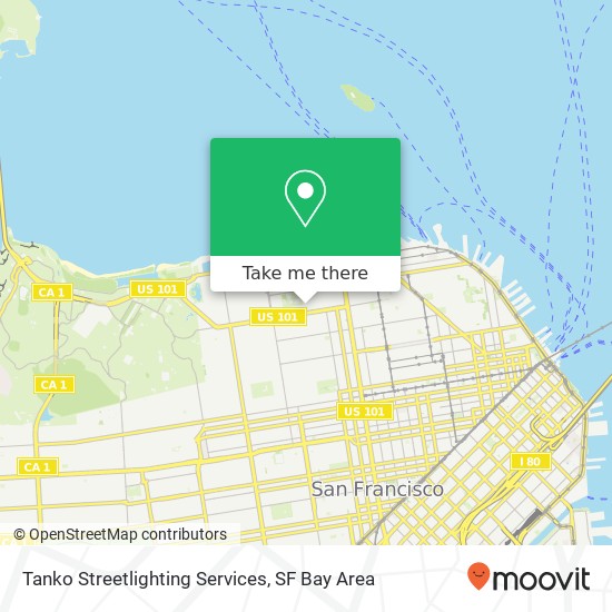 Tanko Streetlighting Services map