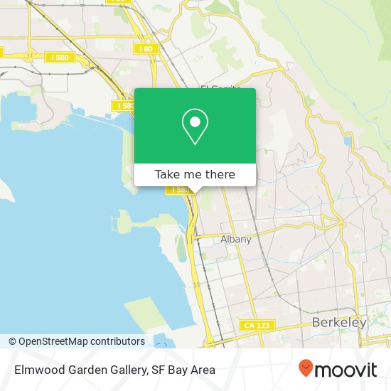Elmwood Garden Gallery map