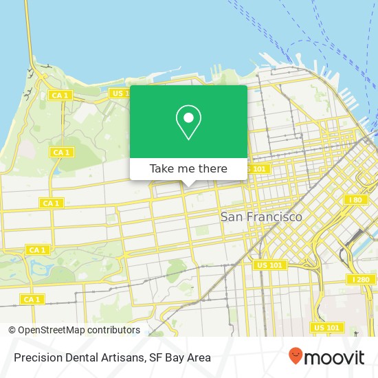 Precision Dental Artisans map